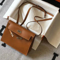 Hermes Kelly Danse  22cm Leather Bag 20353 Tan - luxibagsmall