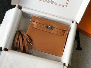Hermes Kelly Danse  22cm Leather Bag 20353 Tan - luxibagsmall