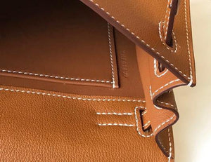 Hermes Kelly Danse  22cm Leather Bag 20353 Tan - luxibagsmall