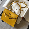 Hermes Kelly Danse  22cm Leather Bag 20357 Yellow - luxibagsmall