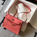Hermes Kelly Danse  22cm Leather Bag 20359 Pink - luxibagsmall