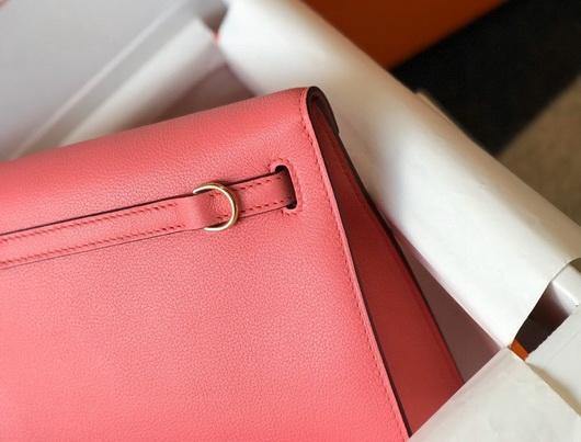Hermes Kelly Danse  22cm Leather Bag 20359 Pink - luxibagsmall