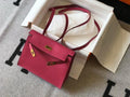 Hermes Kelly Danse  22cm Leather Bag 20351 Plum - luxibagsmall