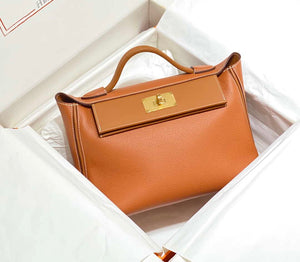Hermes Kelly 2424 Leather 29cm H230267 Brown Shoulder bag - Default Title - View 1