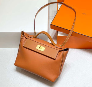 Hermes Kelly 2424 Leather 29cm H230267 Brown Shoulder bag - Default Title - View 3