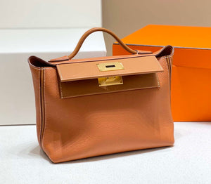 Hermes Kelly 2424 Leather 29cm H230267 Brown Shoulder bag - Default Title - View 4