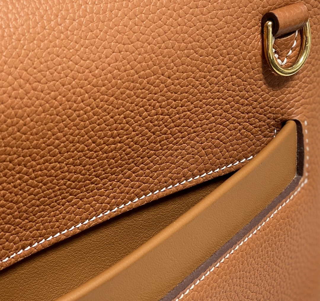Hermes Kelly 2424 Leather 29cm H230267 Brown Shoulder bag