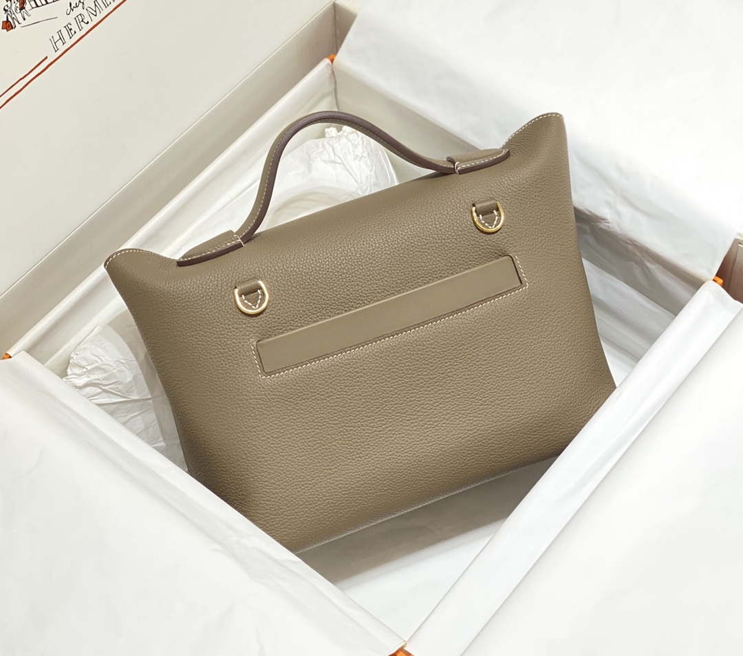 Hermes Kelly 2424 Leather 29cm H230267 Elephant gray Shoulder bag - Default Title - View 2