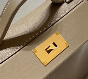 Hermes Kelly 2424 Leather 29cm H230267 Elephant gray Shoulder bag - Default Title - View 5