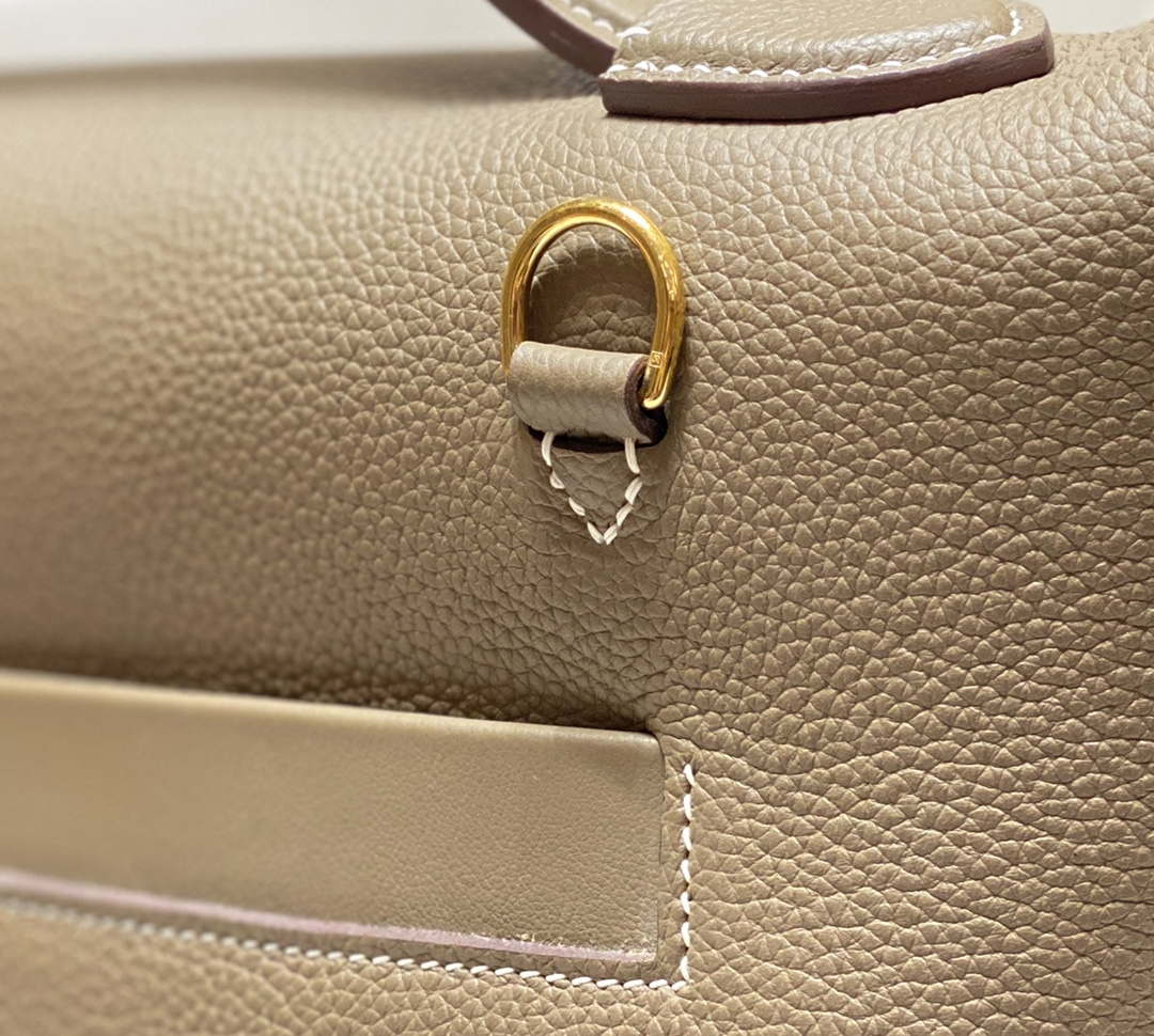 Hermes Kelly 2424 Leather 29cm H230267 Elephant gray Shoulder bag