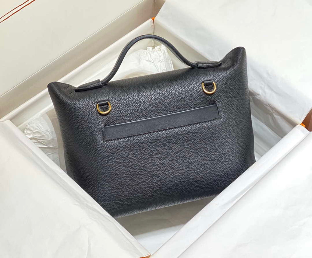 Hermes Kelly 2424 Leather 29cm H230268 Black Shoulder bag