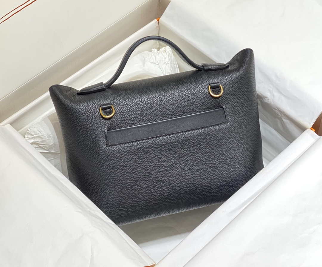 Hermes Kelly 2424 Leather 29cm H230268 Black Shoulder bag - Default Title - View 2
