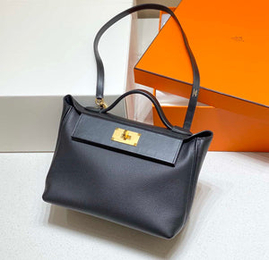 Hermes Kelly 2424 Leather 29cm H230268 Black Shoulder bag - Default Title - View 3