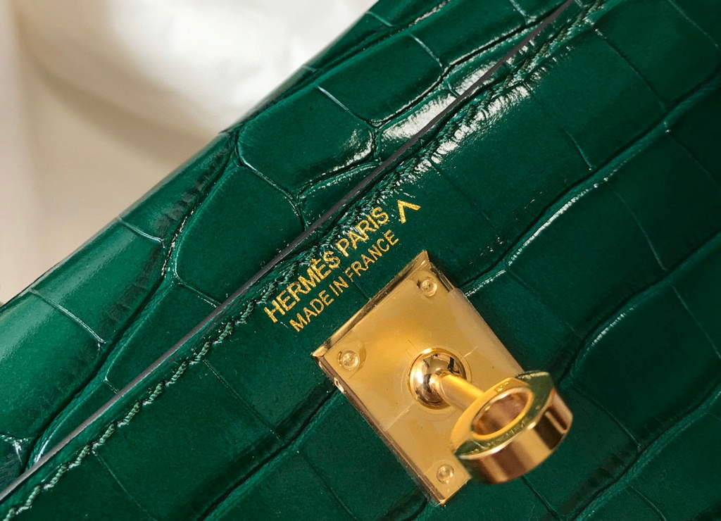 Hermes Kelly Bag Designer Hermes 19CM Shoulder Mini Bag Green 20452
