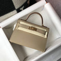 Hermes Kelly Bag Hermes 19CM Epsom Shoulder Mini Bag Apricot 20466 - Default Title - View 1