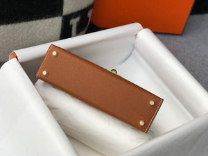 Hermes Kelly Bag Hermes 19CM Epsom Shoulder Mini Bag Tan 20467 - Default Title - View 4