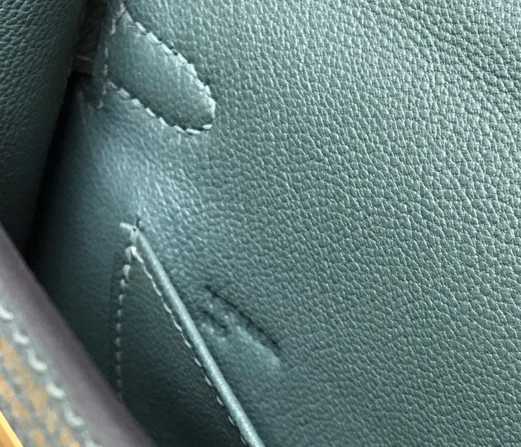 Hermes Kelly Bag Hermes 19CM Epsom Shoulder Mini Bag Dark gray 20474