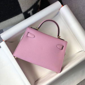 Hermes Kelly Bag Hermes 19CM Epsom Shoulder Mini Bag purple 20459 - Default Title - View 2
