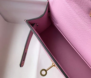 Hermes Kelly Bag Hermes 19CM Epsom Shoulder Mini Bag purple 20459 - Default Title - View 9
