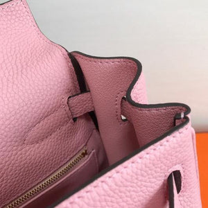 Hermes Kelly Danse 20306 Designer Tote Shoulder Strap Bag Pink - luxibagsmall