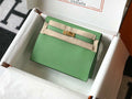 Hermes Kelly Danse 22cm Leather Bag 20362 Avocado Green