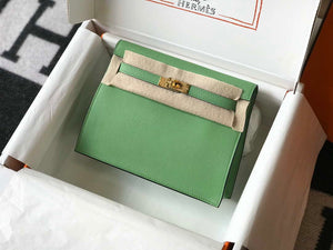 Hermes Kelly Danse 22cm Leather Bag 20362 Avocado Green - Default Title - View 1