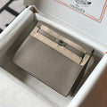 Hermes Kelly Danse 22cm Leather Bag 20363 Gray Sliver - Default Title - View 1