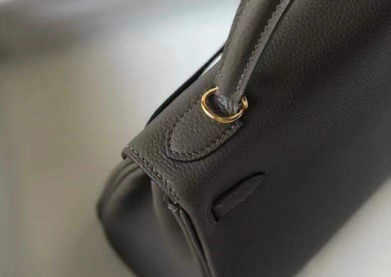 Hermes Kelly Danse 28cm of Togo Leather Bag 20339 Pewter Grey - luxibagsmall