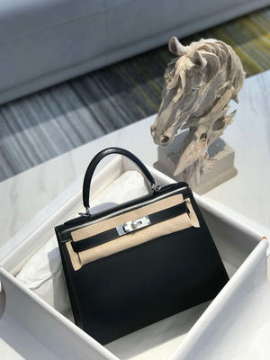 Hermes Kelly Designer Tote Fine grain calfskin Shoulder Strap Bag H231303 - 25cm - View 1