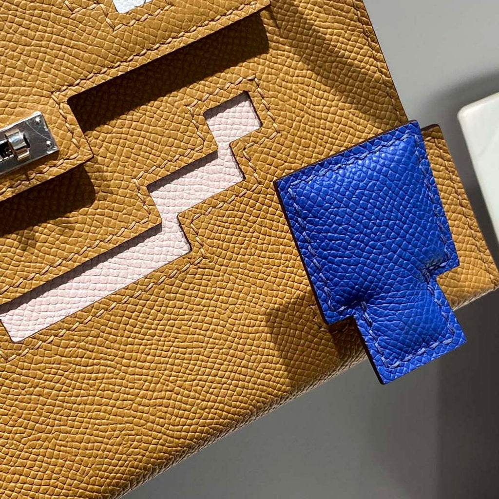 Hermes Kelly Doll Quelle Idole Picto Mauve Sylvestre Epsom with Palladium Hardware H230302