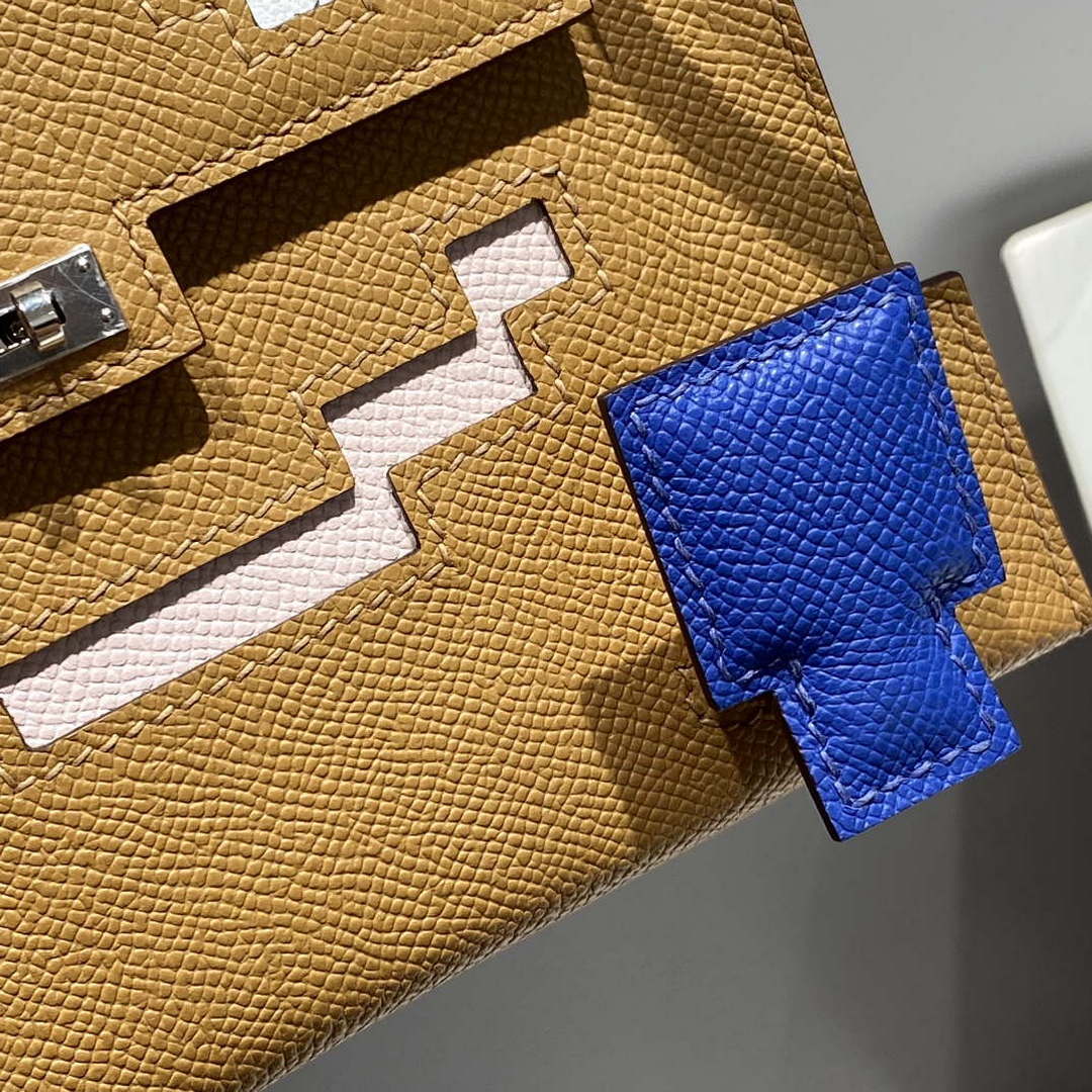 Hermes Kelly Doll Quelle Idole Picto Mauve Sylvestre Epsom with Palladium Hardware H230302