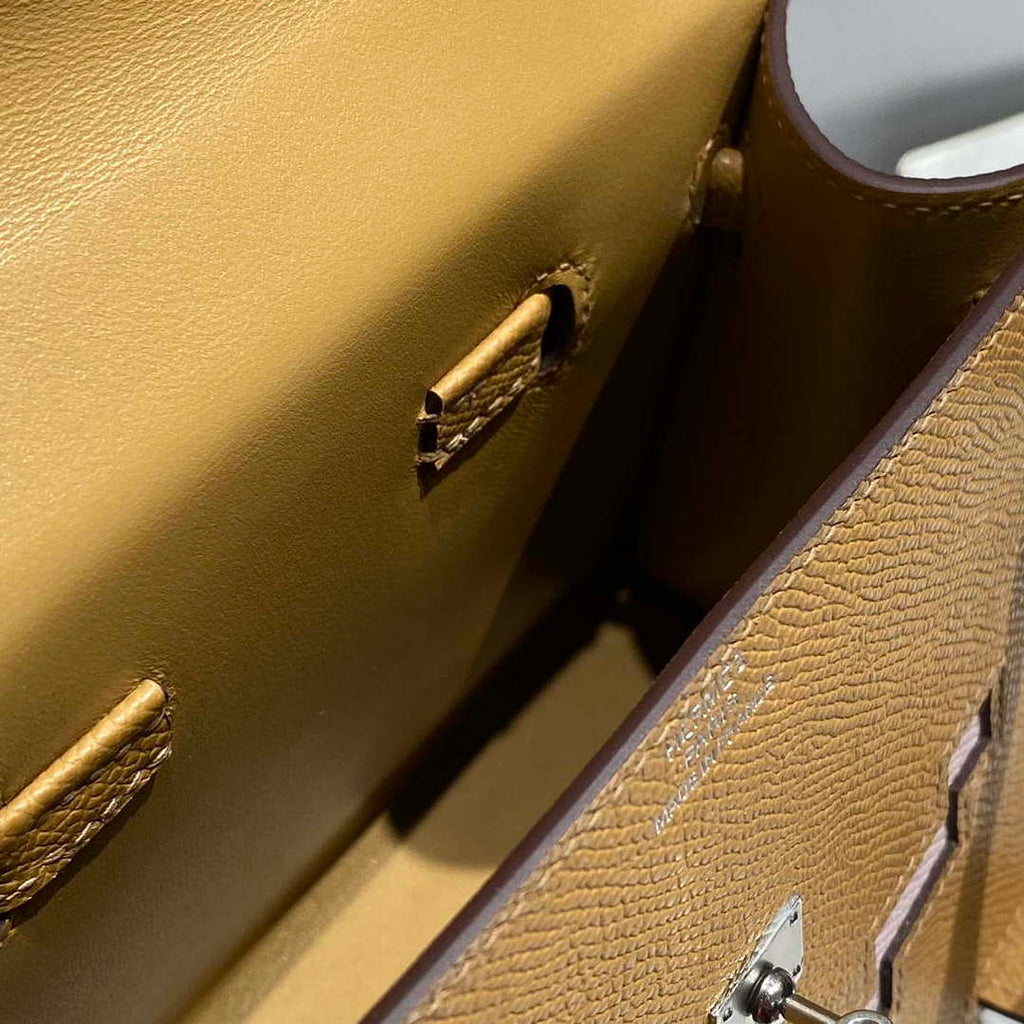 Hermes Kelly Doll Quelle Idole Picto Mauve Sylvestre Epsom with Palladium Hardware H230302