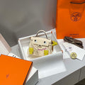 Hermes Kelly Doll Quelle Idole Picto Mauve Sylvestre Epsom with Palladium Hardware H230303