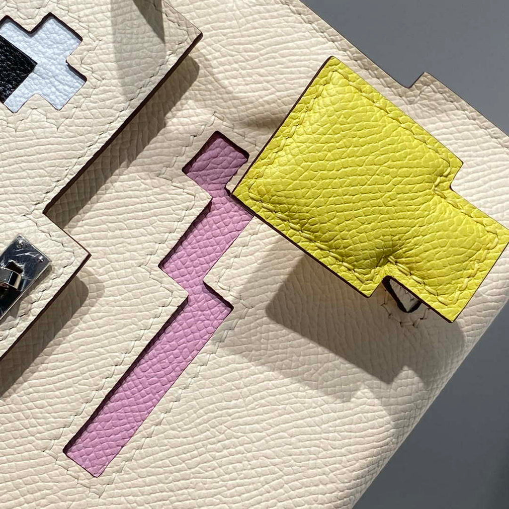 Hermes Kelly Doll Quelle Idole Picto Mauve Sylvestre Epsom with Palladium Hardware H230303
