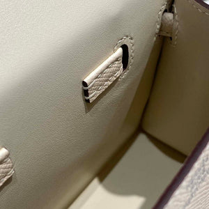 Hermes Kelly Doll Quelle Idole Picto Mauve Sylvestre Epsom with Palladium Hardware H230303 - Default Title - View 9