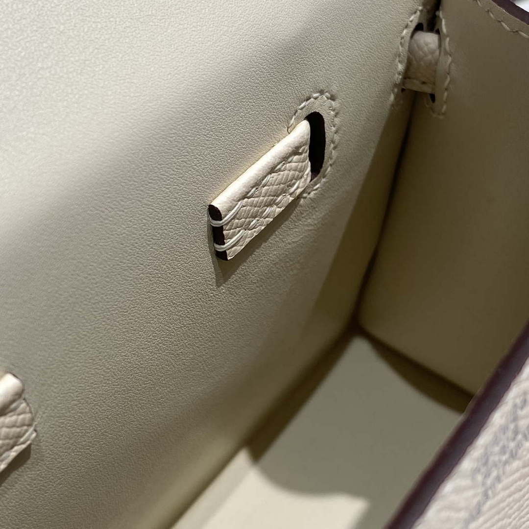 Hermes Kelly Doll Quelle Idole Picto Mauve Sylvestre Epsom with Palladium Hardware H230303