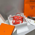Hermes Kelly Doll Quelle Idole Picto Mauve Sylvestre Epsom with Palladium Hardware H230304