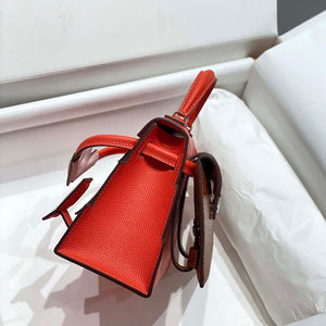 Hermes Kelly Doll Quelle Idole Picto Mauve Sylvestre Epsom with Palladium Hardware H230304 - Default Title - View 4