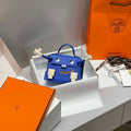 Hermes Kelly Doll Quelle Idole Picto Mauve Sylvestre Epsom with Palladium Hardware H230305