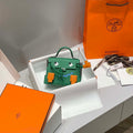 Hermes Kelly Doll Quelle Idole Picto Mauve Sylvestre Epsom with Palladium Hardware H230306