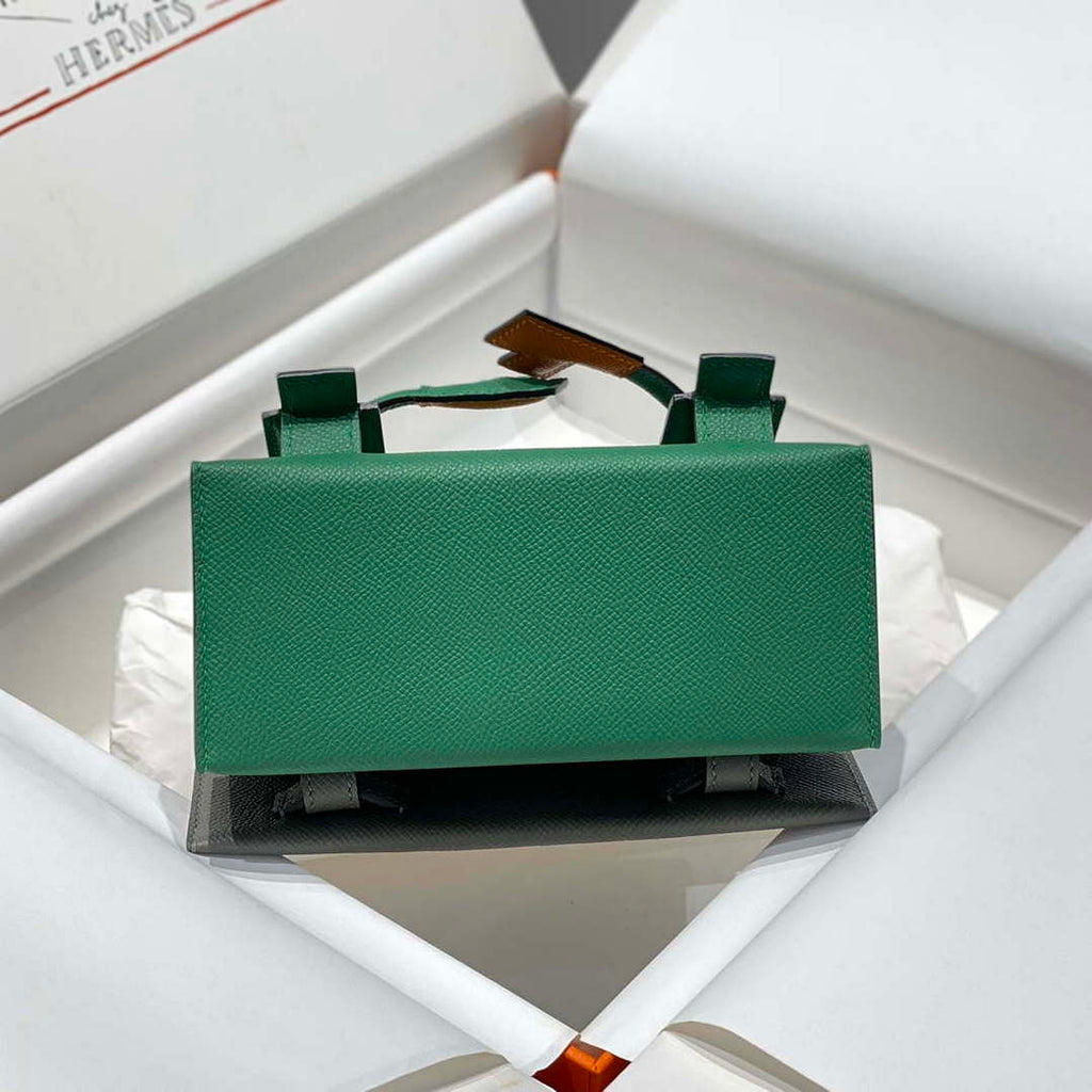 Hermes Kelly Doll Quelle Idole Picto Mauve Sylvestre Epsom with Palladium Hardware H230306