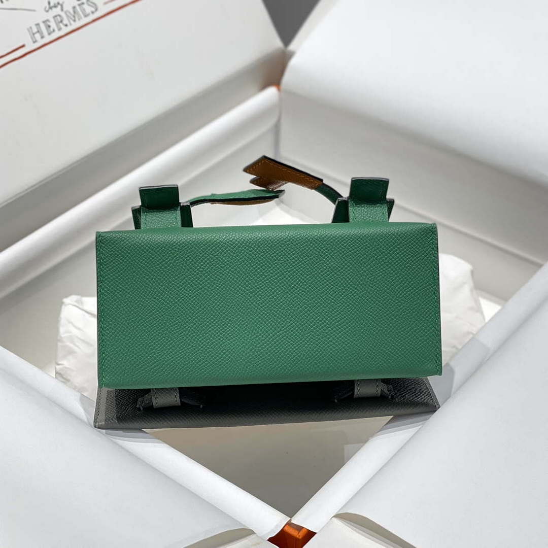 Hermes Kelly Doll Quelle Idole Picto Mauve Sylvestre Epsom with Palladium Hardware H230306