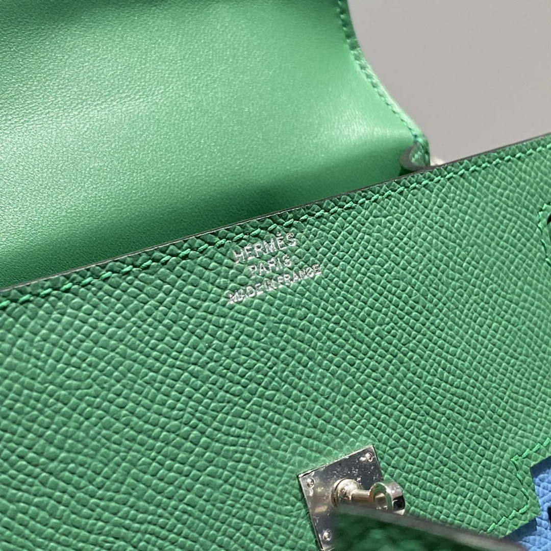 Hermes Kelly Doll Quelle Idole Picto Mauve Sylvestre Epsom with Palladium Hardware H230306