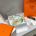 Hermes Kelly Doll Quelle Idole Picto Mauve Sylvestre Epsom with Palladium Hardware H230307