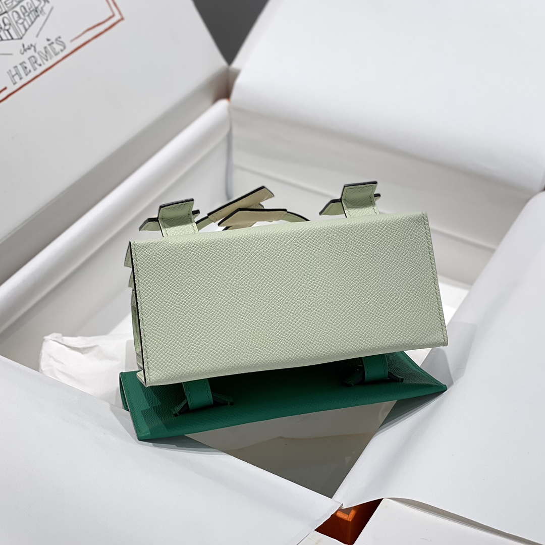 Hermes Kelly Doll Quelle Idole Picto Mauve Sylvestre Epsom with Palladium Hardware H230307