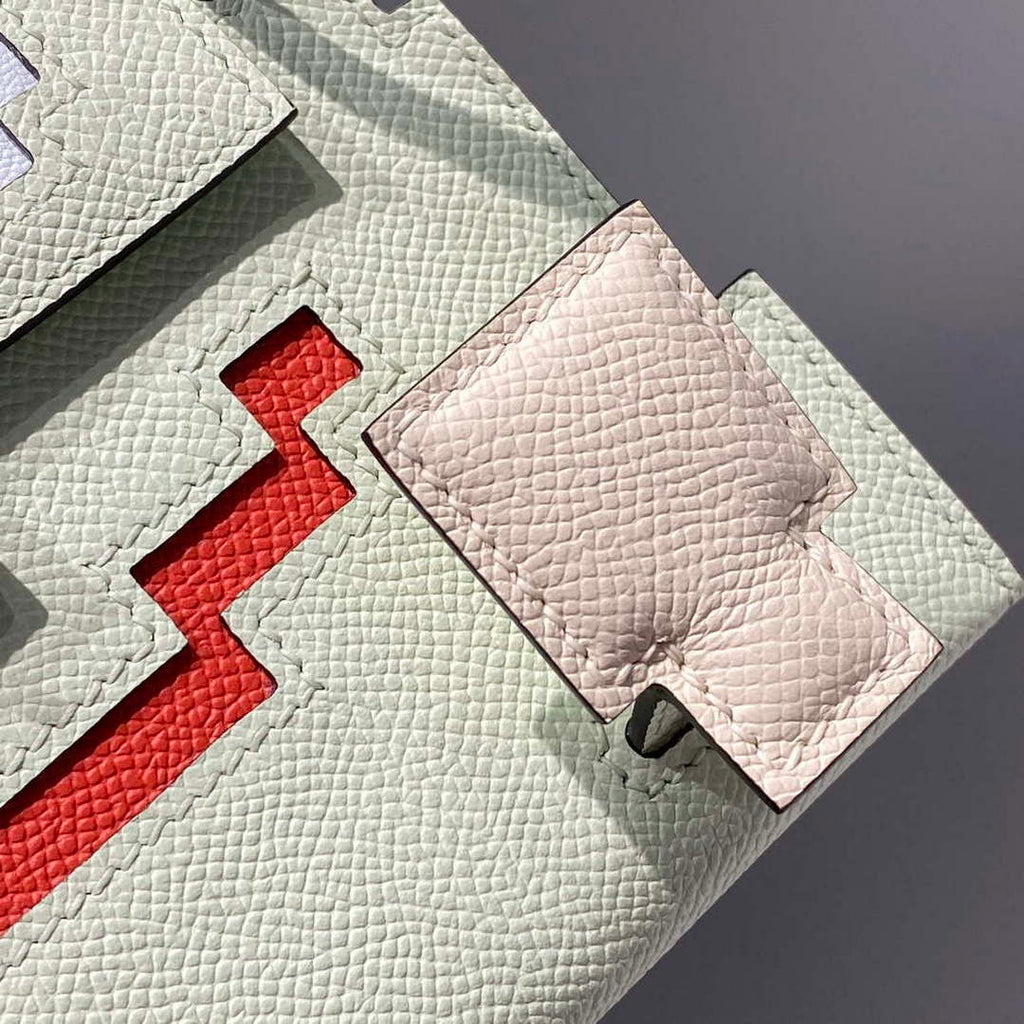 Hermes Kelly Doll Quelle Idole Picto Mauve Sylvestre Epsom with Palladium Hardware H230307