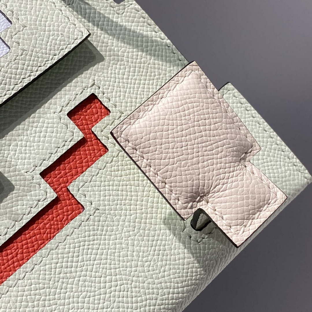 Hermes Kelly Doll Quelle Idole Picto Mauve Sylvestre Epsom with Palladium Hardware H230307