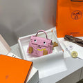 Hermes Kelly Doll Quelle Idole Picto Mauve Sylvestre Epsom with Palladium Hardware H230308