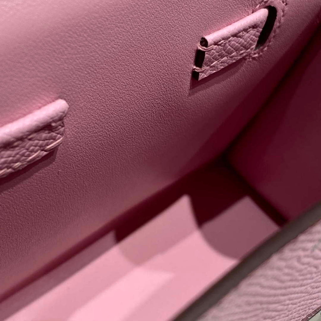 Hermes Kelly Doll Quelle Idole Picto Mauve Sylvestre Epsom with Palladium Hardware H230308