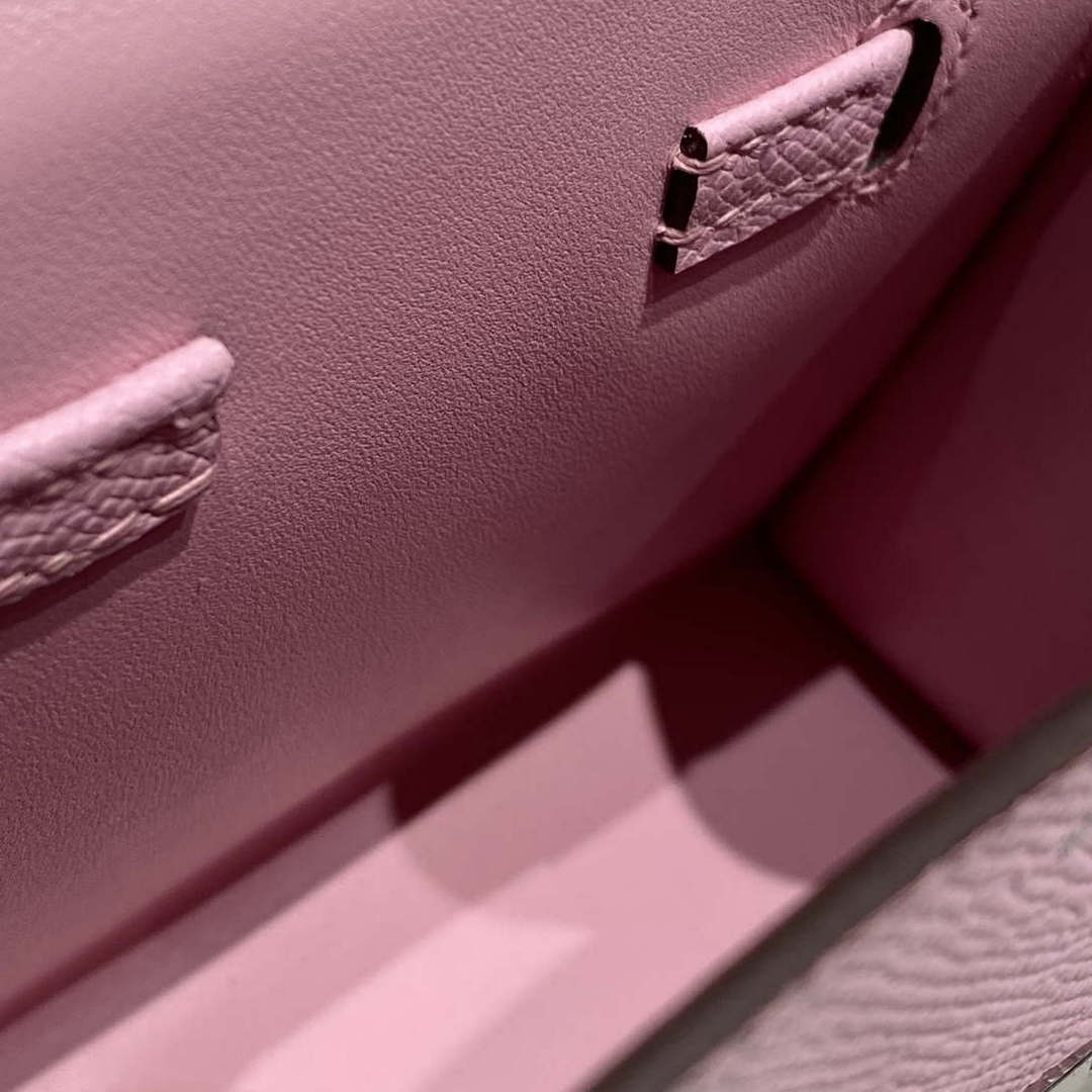 Hermes Kelly Doll Quelle Idole Picto Mauve Sylvestre Epsom with Palladium Hardware H230308